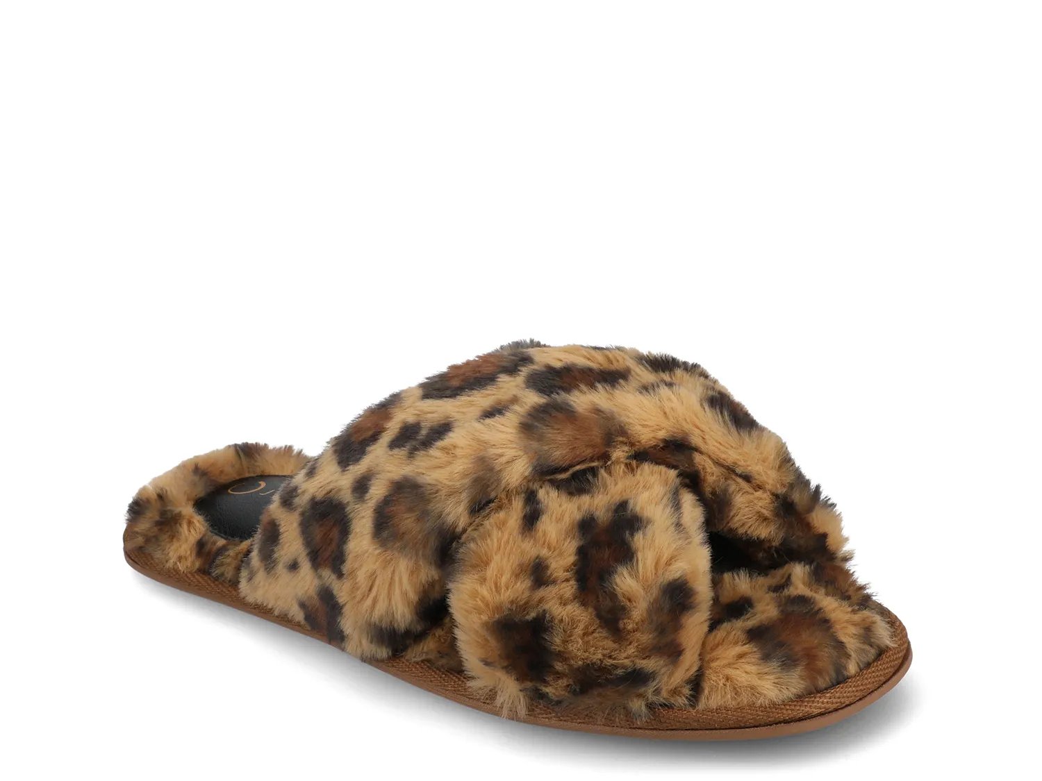 Тапочки Journee Veedia Slipper, Light Brown Leopard Print