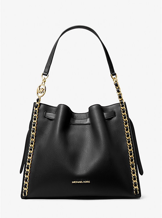 

Большая сумка через плечо Mina с цепочкой Michael Kors, черный