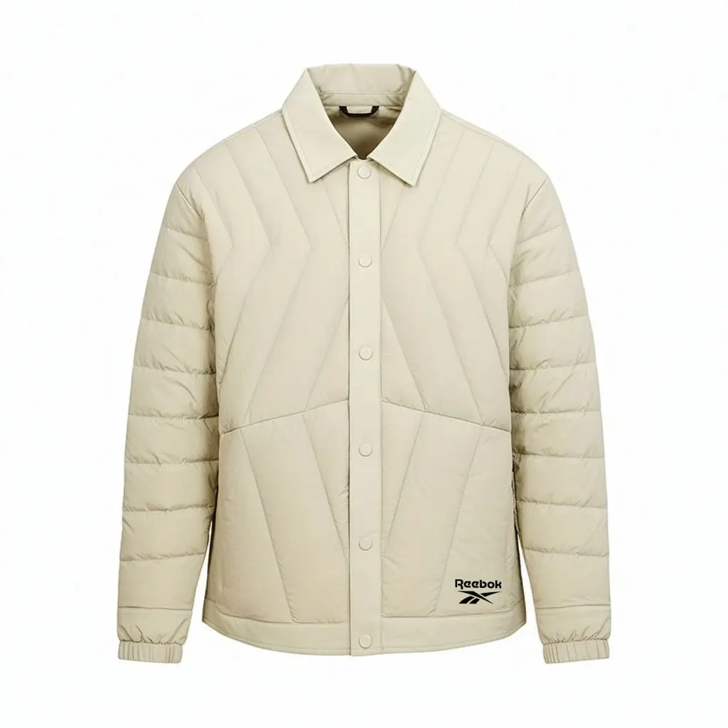 

Пуховик Unisex с рубашечным воротником, легкий Reebok, pea зеленый