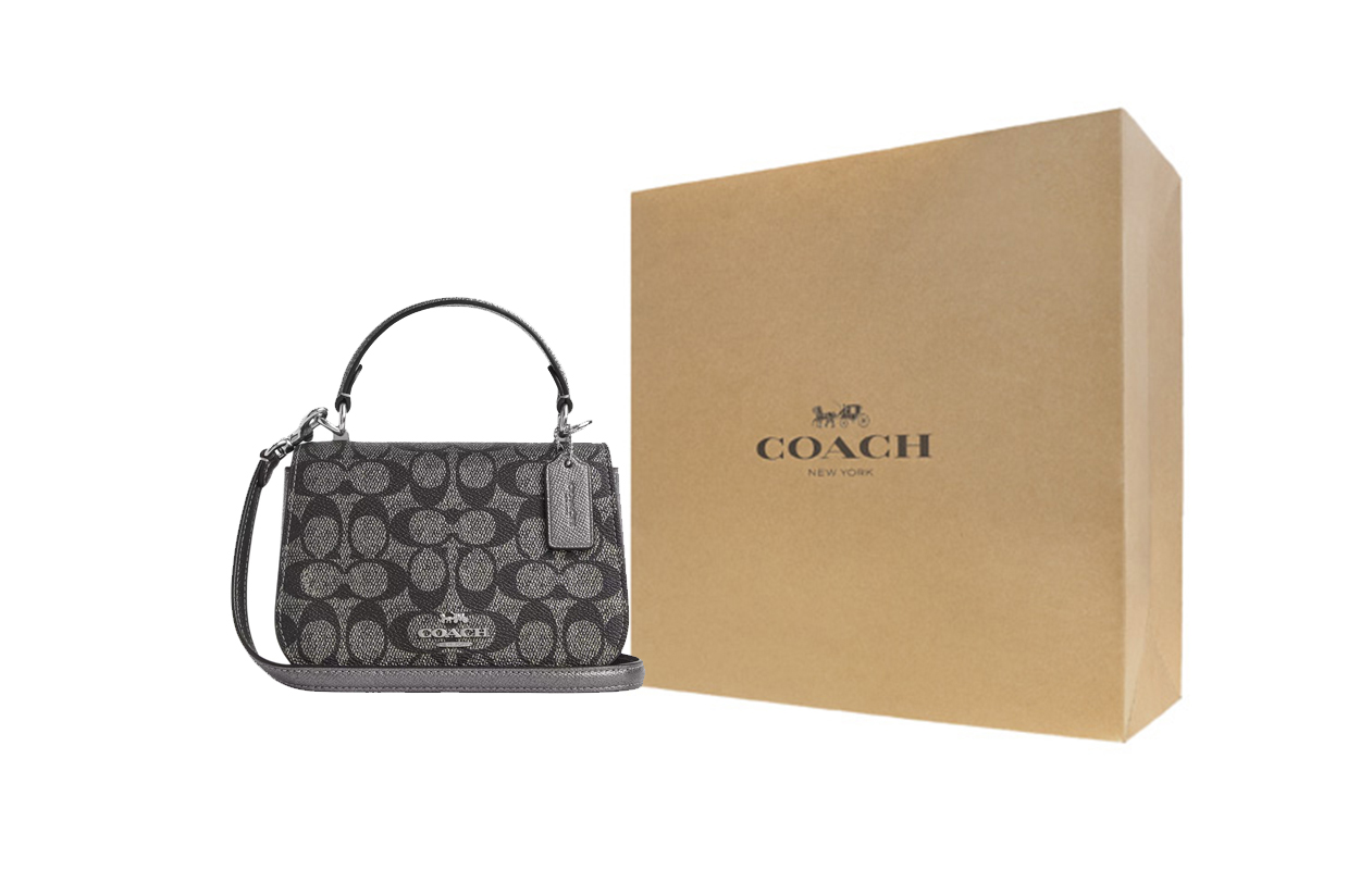 

COACH Лайса Текстильная Сумка Через Плечо Кроссбоди Клатч Женская Бронза