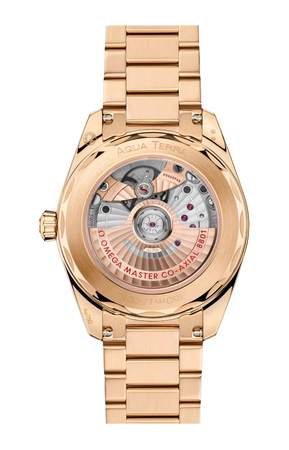 SEAMASTER AQUA TERRA 150M 38 ММ, ORO MOONSHINE НА ORO MOONSHINE - 220.50.38.20.03.001 OMEGA, золотой — фото 2