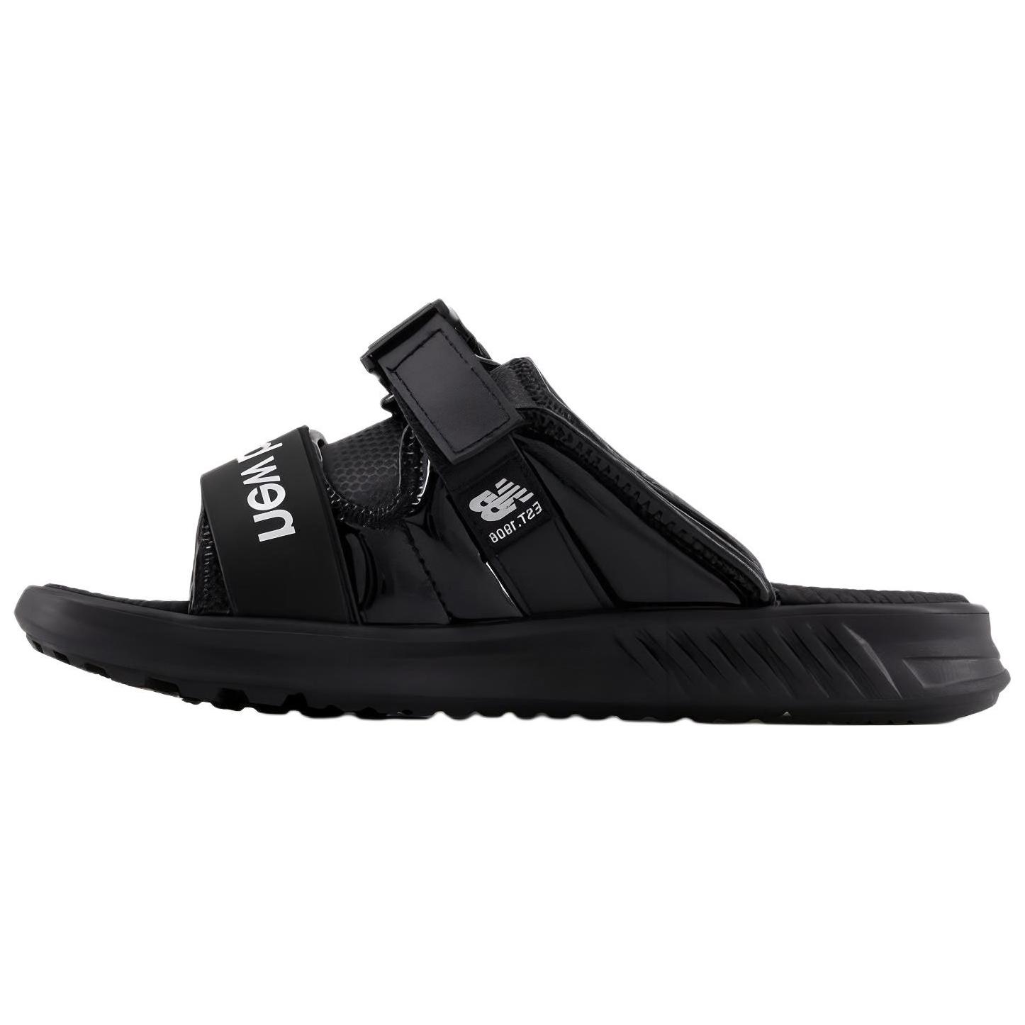 Сланцы New Balance 330 Slide женские черно-белые