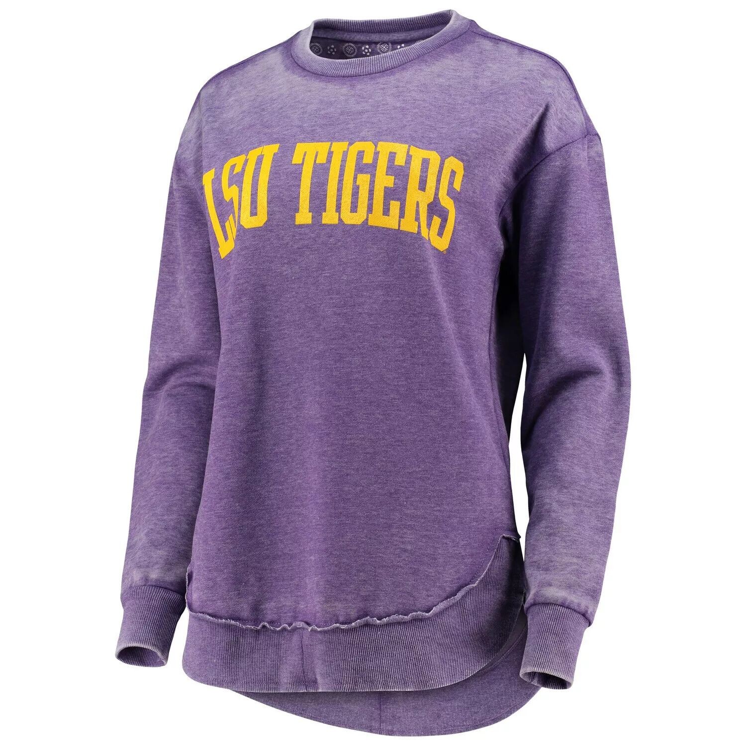

Женский свитшот Pressbox Purple LSU Tigers Vintage Wash Pullover