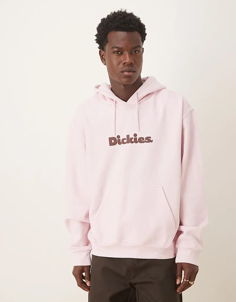 

Толстовка Dickies Slayden с капюшоном, окрашенная в светло-розовый цвет