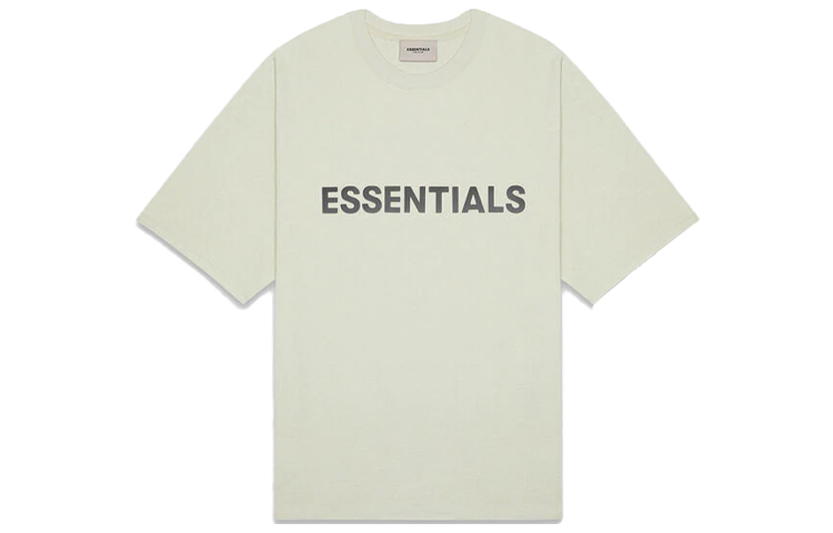 Футболка мужская серо-зеленая Fear Of God Essentials — фото 2