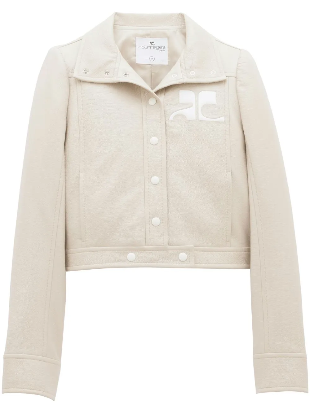 

Виниловая куртка Reedition Courrèges, нейтральный
