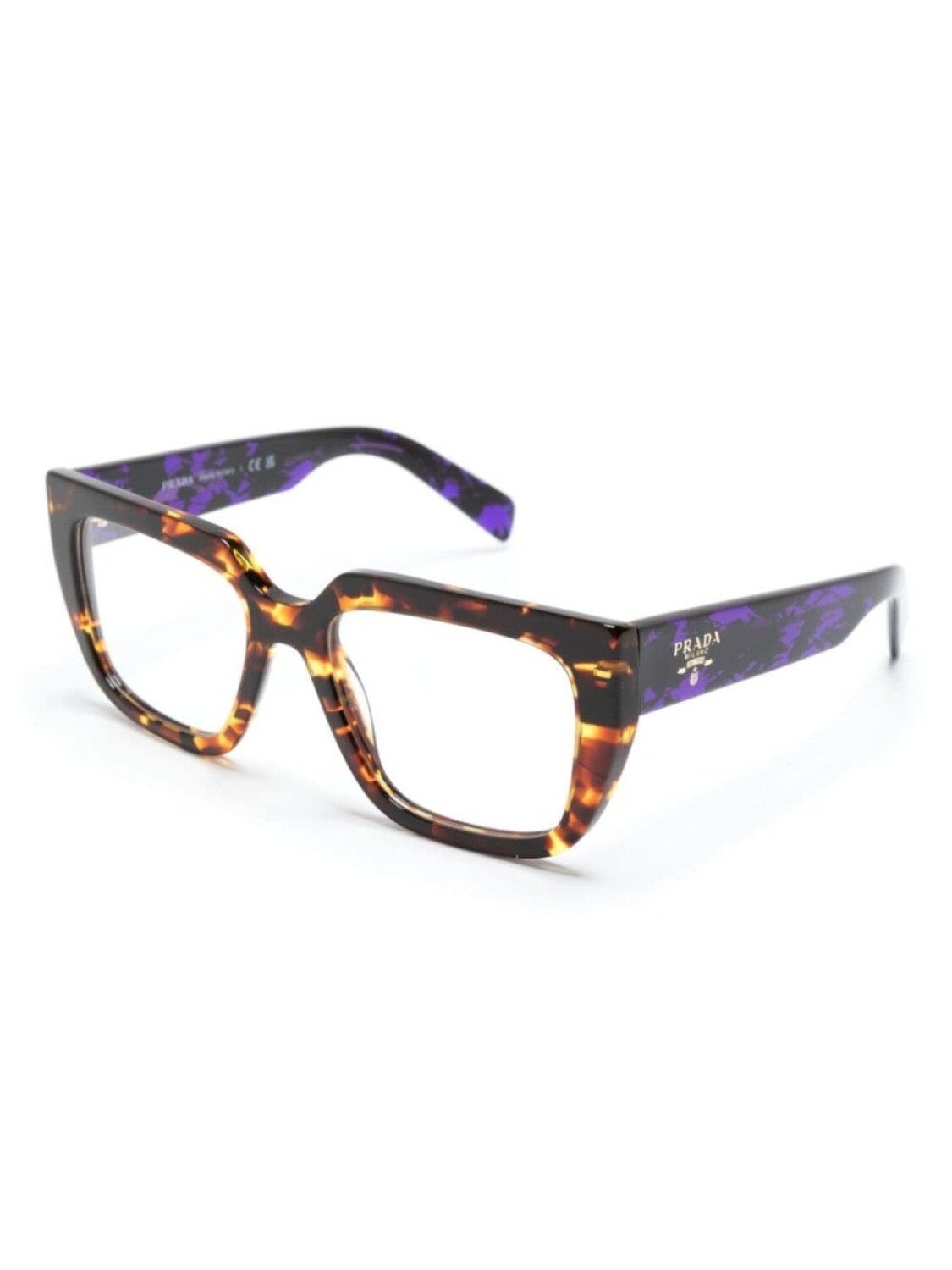 Prada Eyewear очки A03V в оправе 'кошачий глаз', синий — фото 2