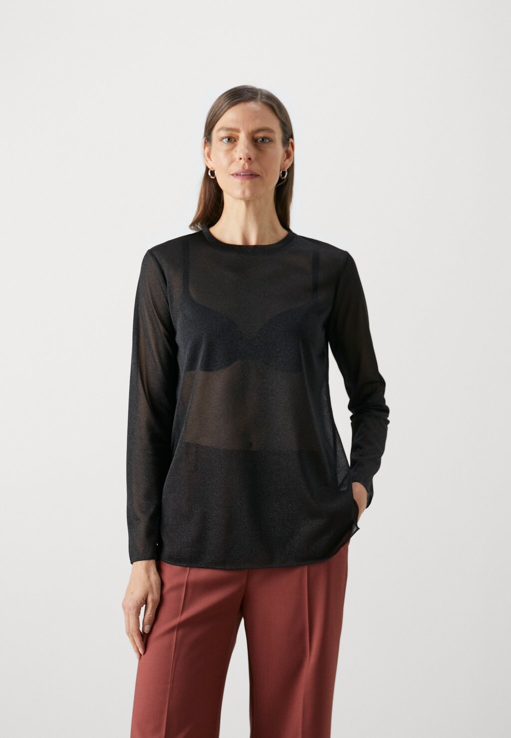 

Вязаный свитер ETRA Max Mara Leisure, черный