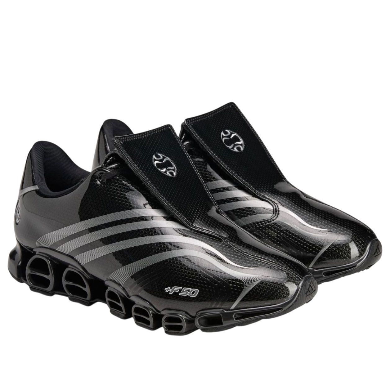 Adidas x Slam Jam F50 Megaride 'Black Metallic Silver' — фото 3