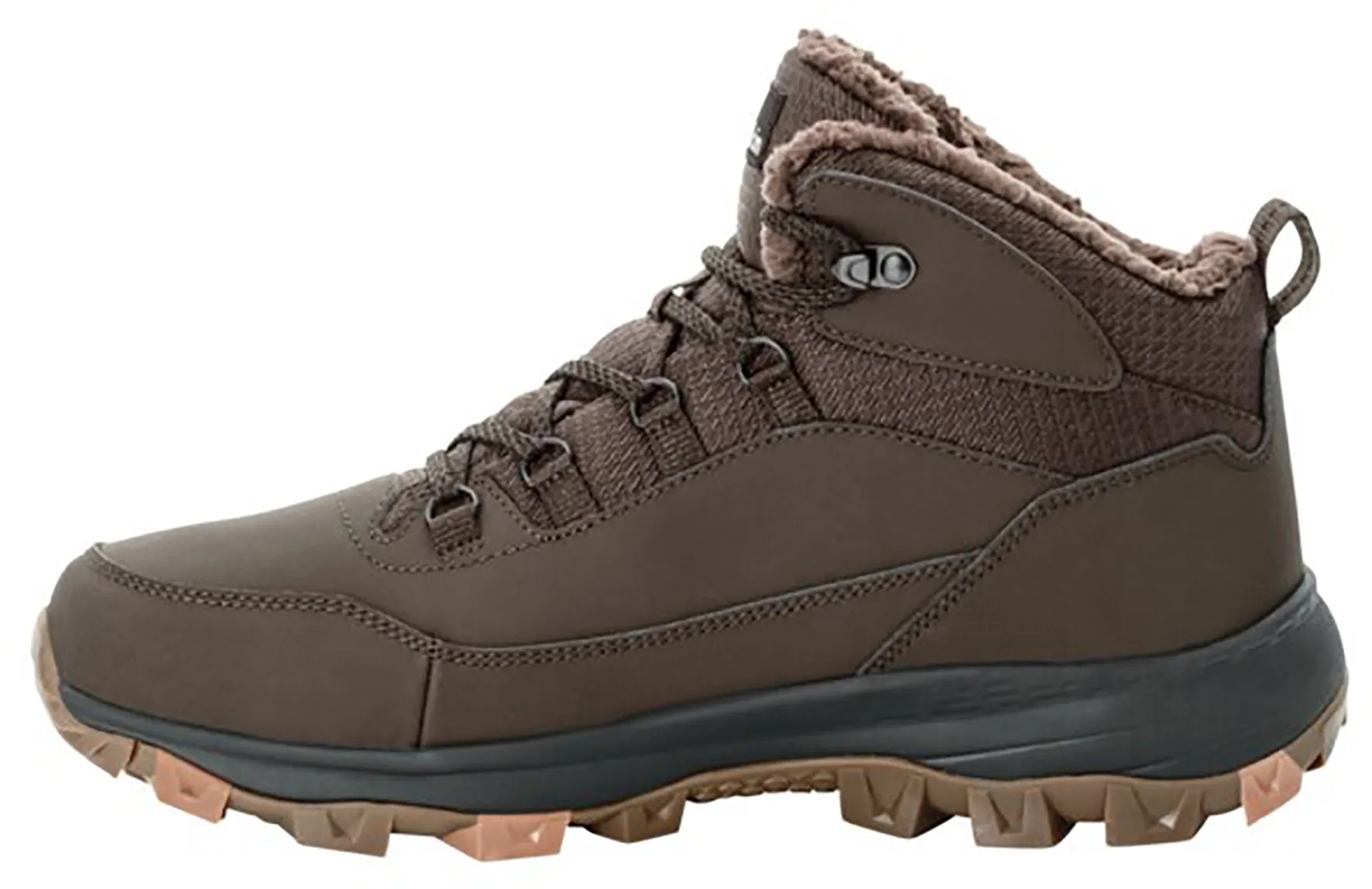 Зимние уличные ботинки Jack Wolfskin "EVERQUEST TEXAPORE MID M", водонепроницаемые и согревающие, коричневый — фото 3