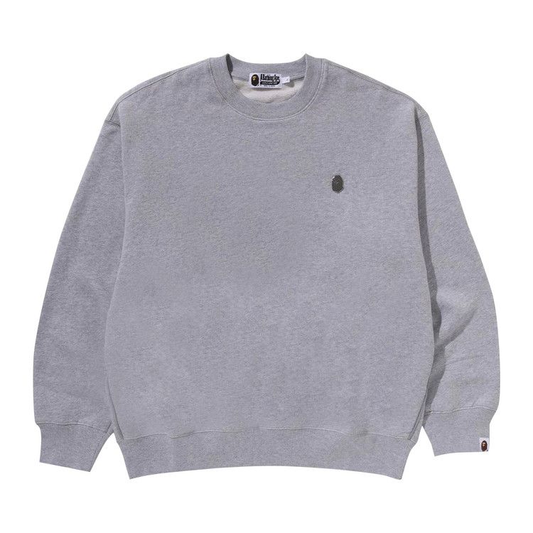 

Толстовка BAPE One Point Relaxed Fit Crewneck Sweatshirt, Grey
