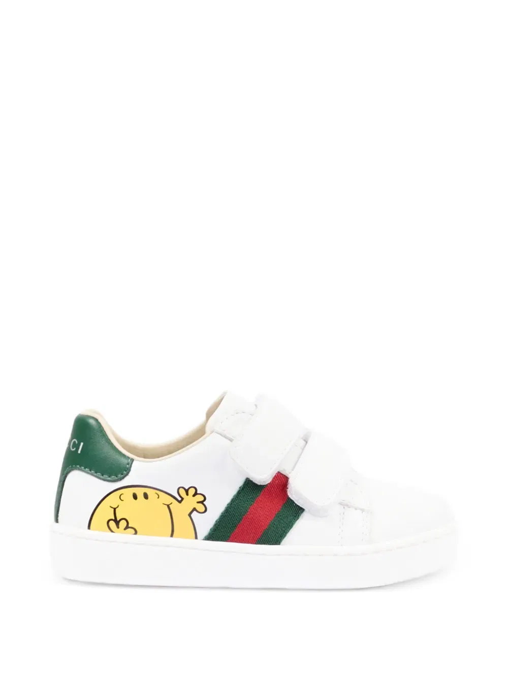 Кроссовки Mr. Men Little Miss Ace из кожи Gucci Kids, белый — фото 2