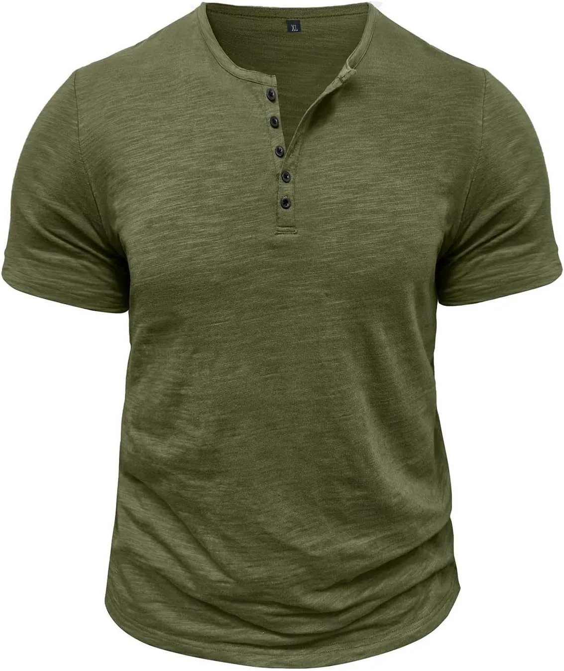 

Мужская футболка Henley с коротким рукавом и пуговицами