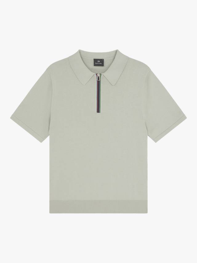 

Хлопковая поло с молнией Regular Fit Paul Smith, Grey