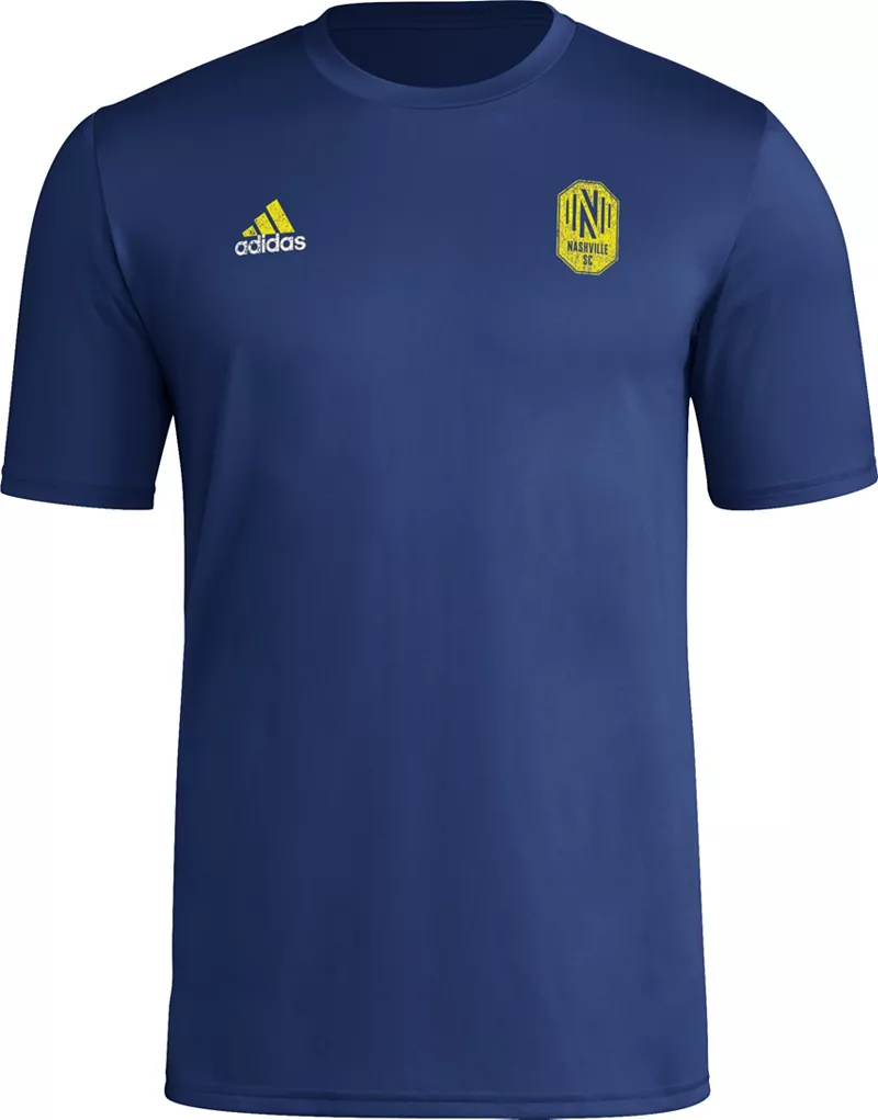 

Темно-синяя футболка Adidas Adult Nashville SC 2024 Local Stoic