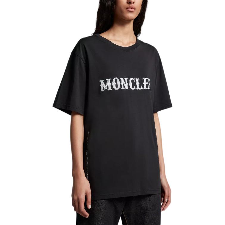 Футболка Hiroshi Fujiwara X Fragment Logo Moncler, черная — фото 4
