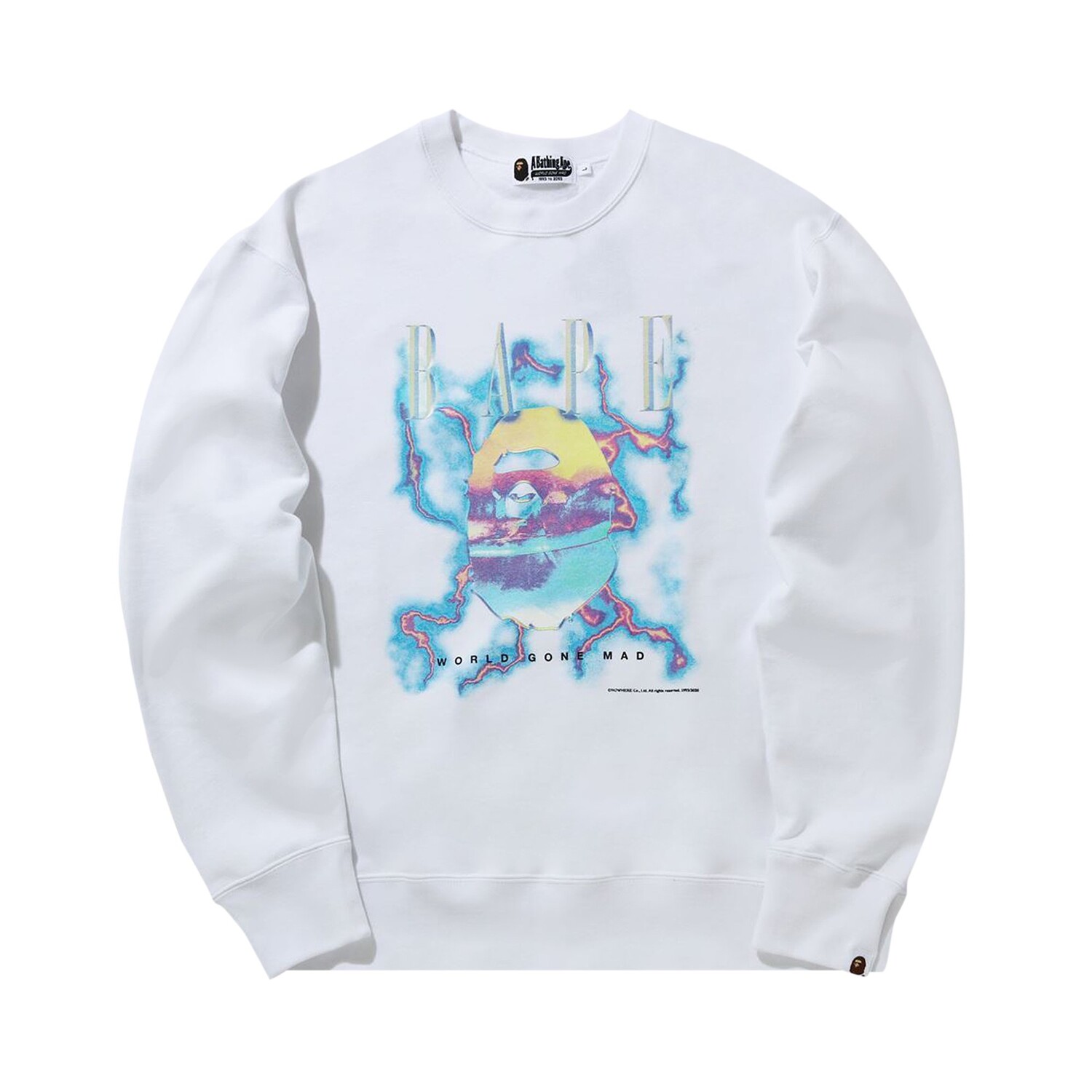 

Свободный круглый вырез BAPE Lighting, цвет Белый
