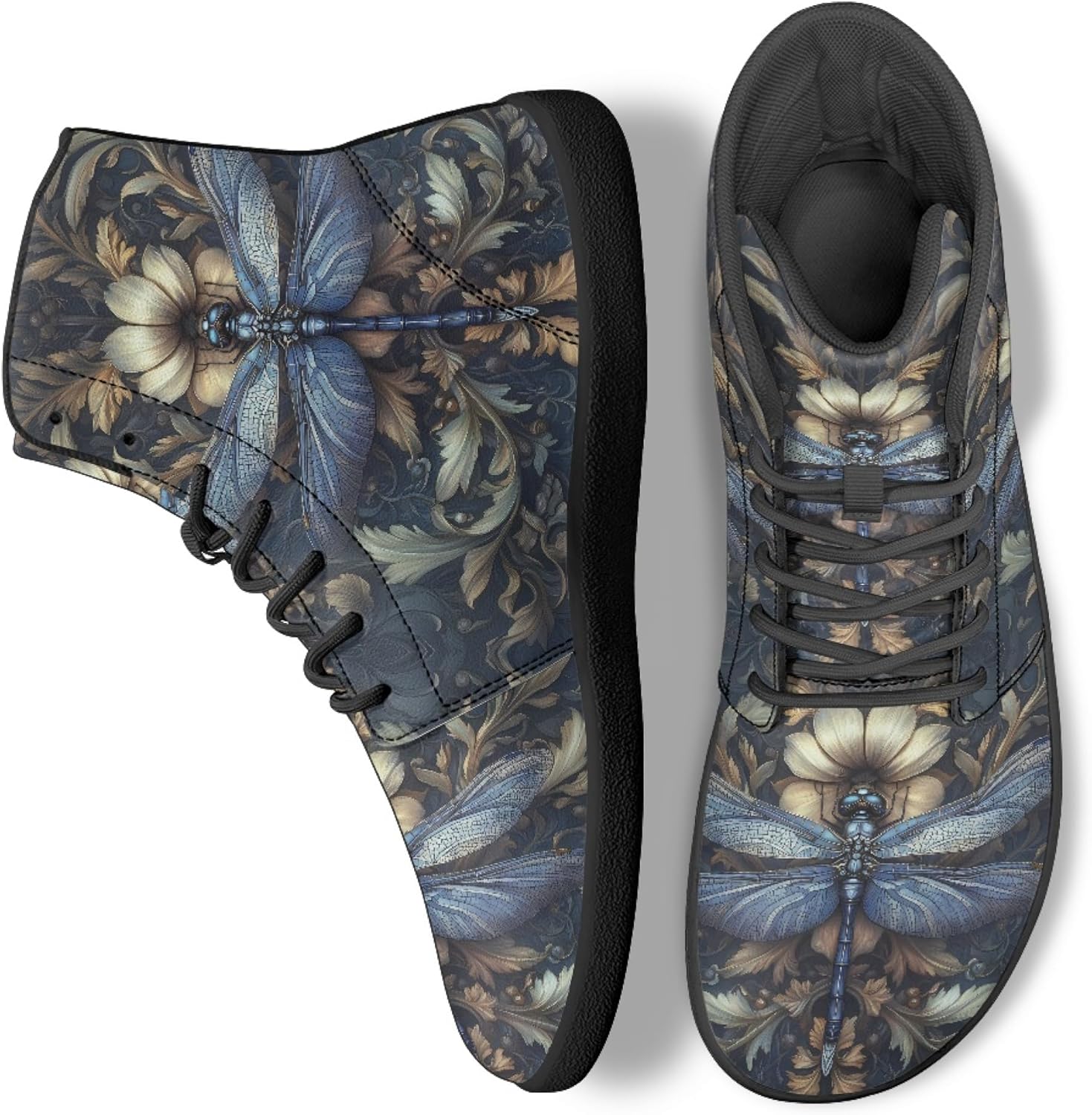 

Кроссовки Novelty Print на высокой подошве для мужчин и женщин, повседневные обувь на шнуровке, босоножки Arleeorkee, голубой