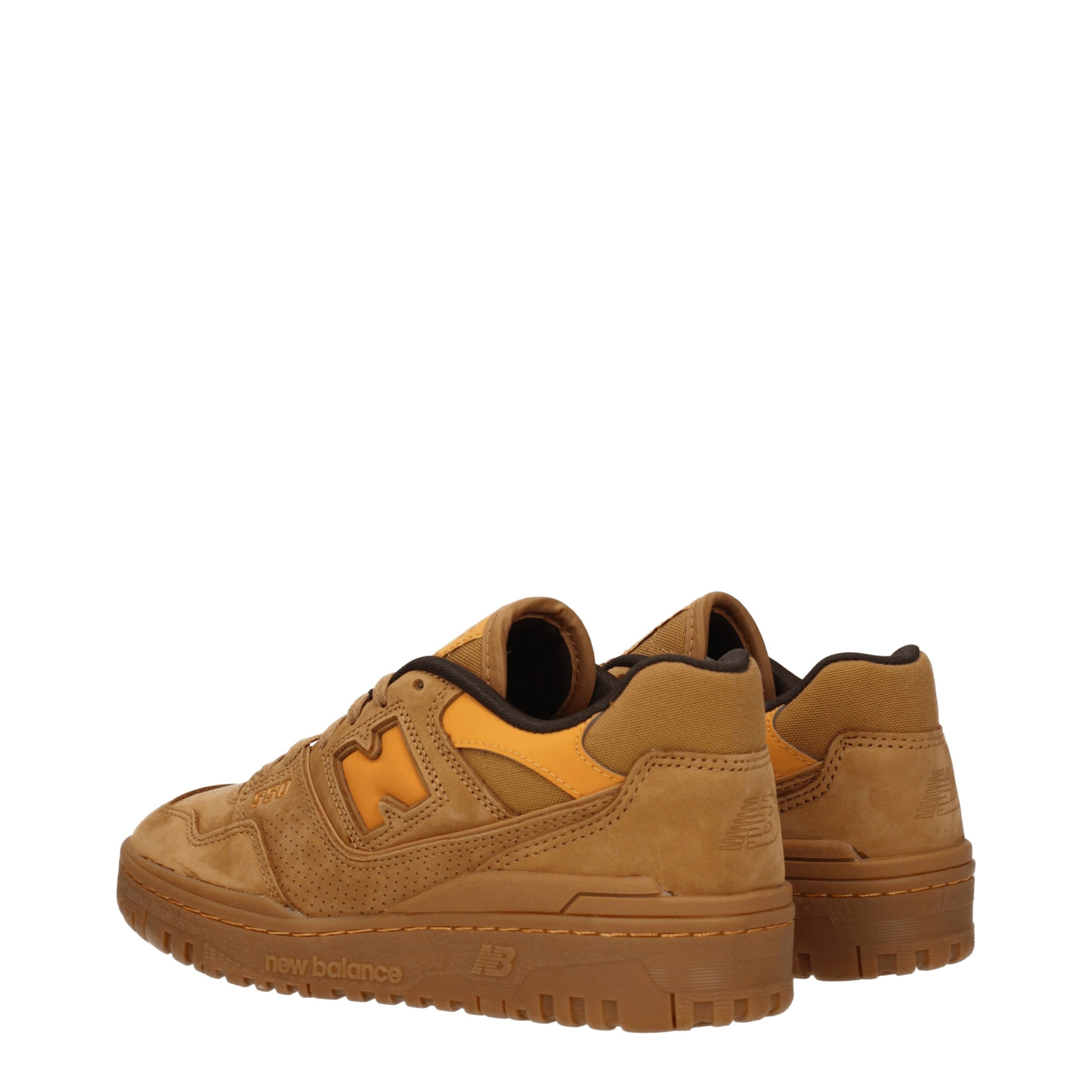 Коричневые кожаные кроссовки New Balance, коричневый — фото 4
