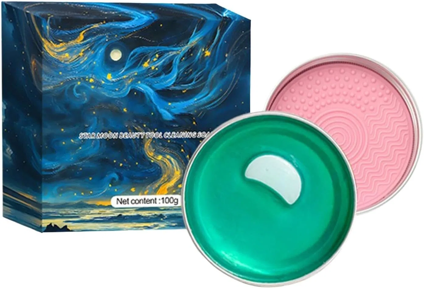 Средство для чистки кистей Makeup Brush Cleaner, 100 г, набор для ухода