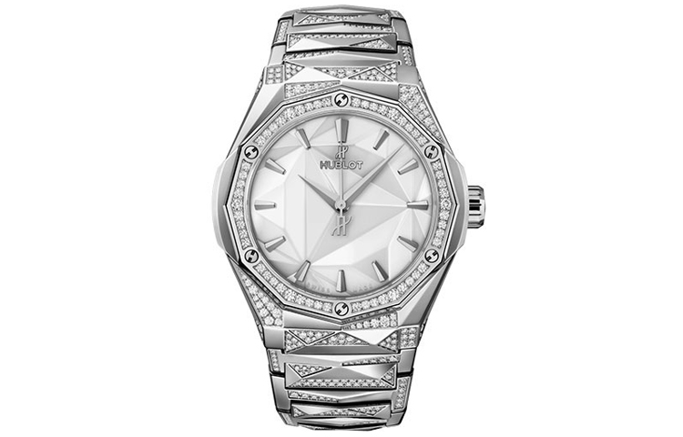 

HUBLOT Классические Fusion автоматический механический механизм мужские часы часы 40 мм серебристый циферблат титановый корпус