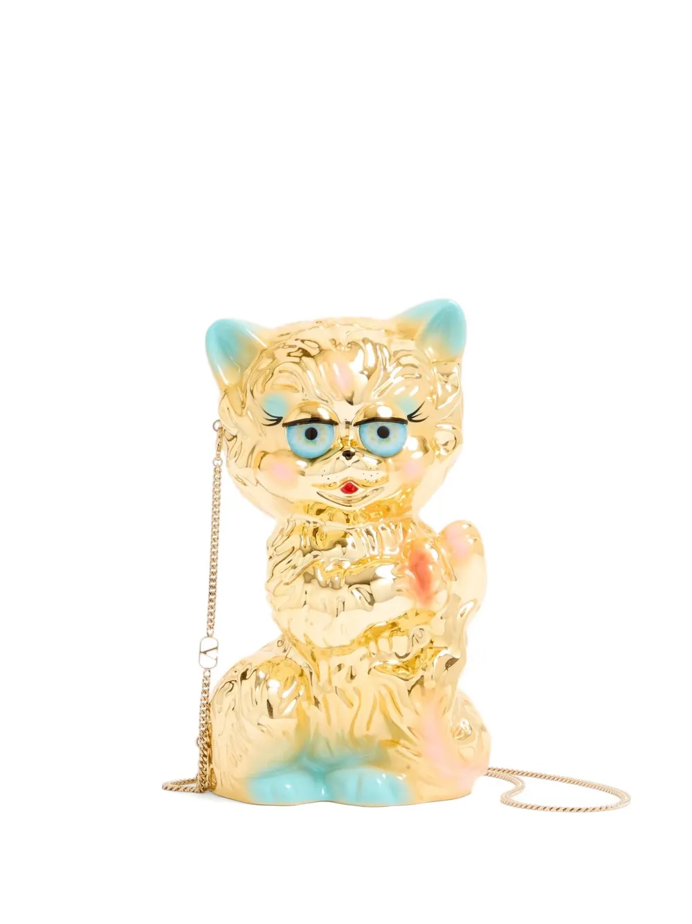 

Клатч le chat de la maison minaudière VALENTINO GARAVANI, золотистый