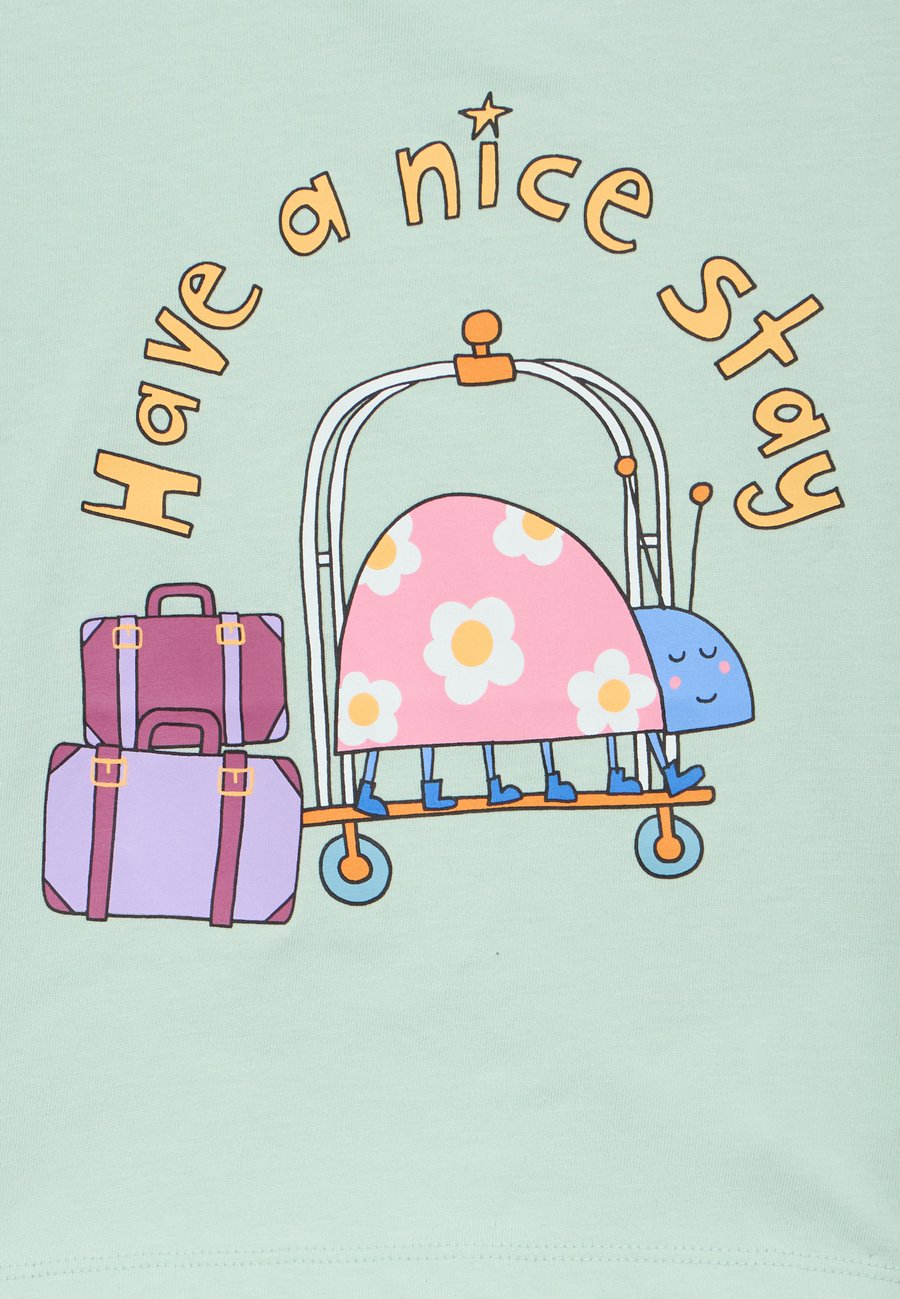 Футболка Stella McCartney Kids Print T-shirt, Greenish/Light Green — фото 3