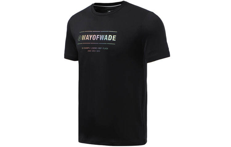 

Футболка Wade Collection мужская черная Lining, черный