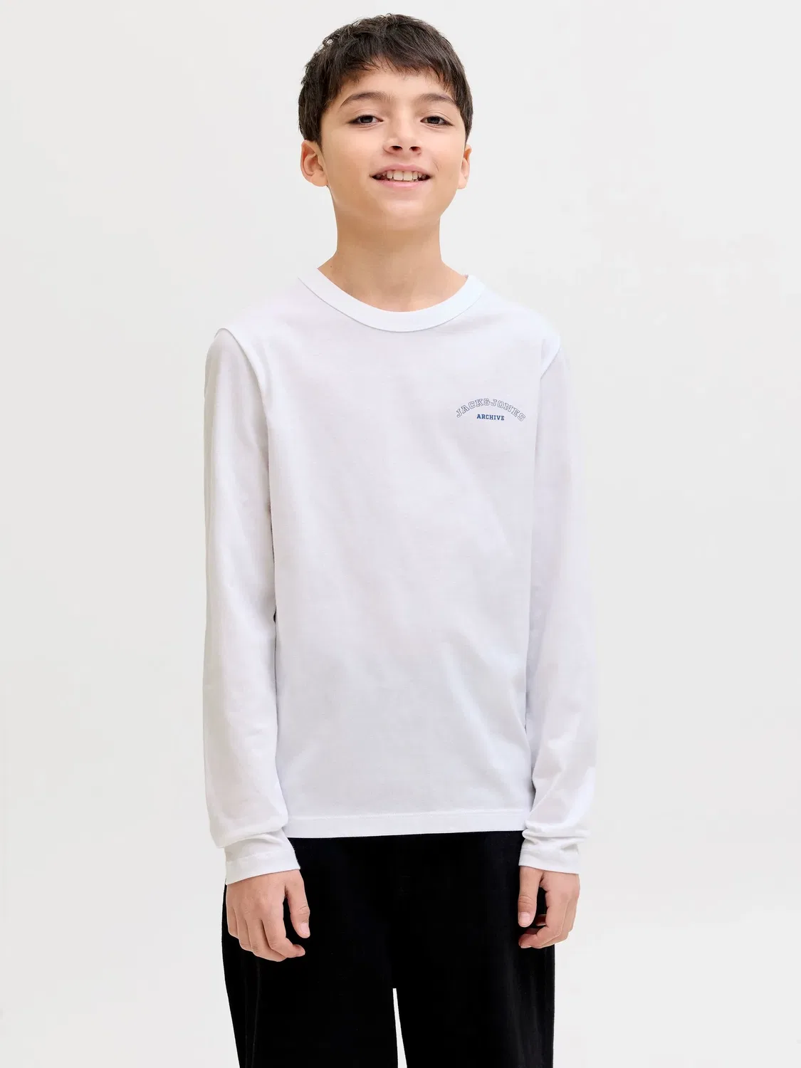 Набор футболка и лонгслив JACK & JONES Junior, bright white — фото 3