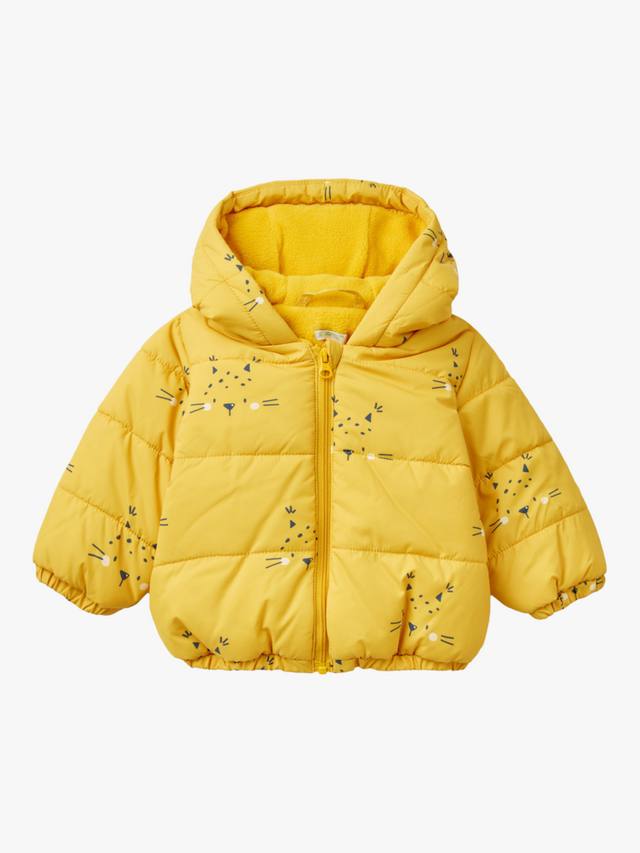 

Детская пуховая куртка на флисовой подкладке Benetton, цвет Ochre