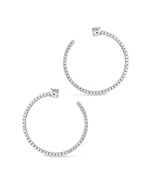 

Серьги-Гвоздики Cindy с круглыми кубическими цирконами Sterling Forever, silver
