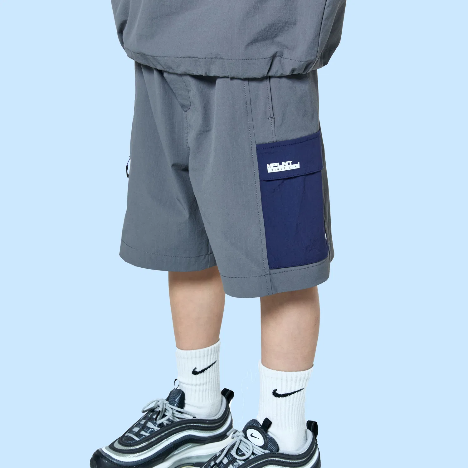 Детские активные шорты Zeta Active Uniform цвета Storm Grey от Children Of Planet