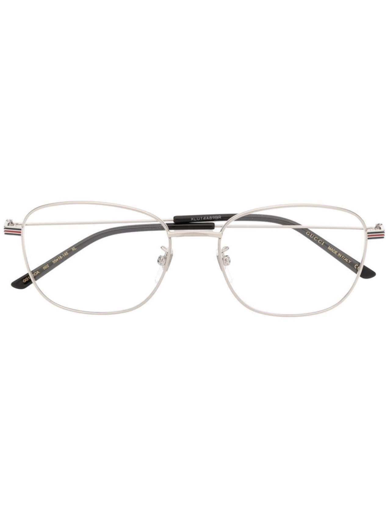 

Gucci Eyewear очки в квадратной оправе, серебряный