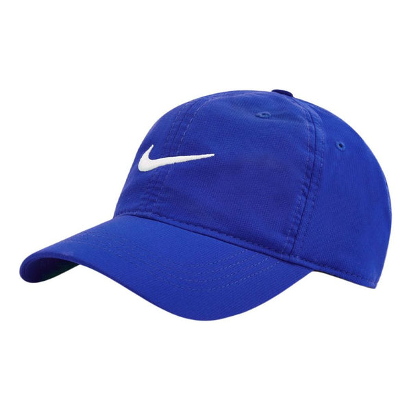 

Бейсболка adjustable solid swoosh cotton baseball cap 'blue' Nike, синий