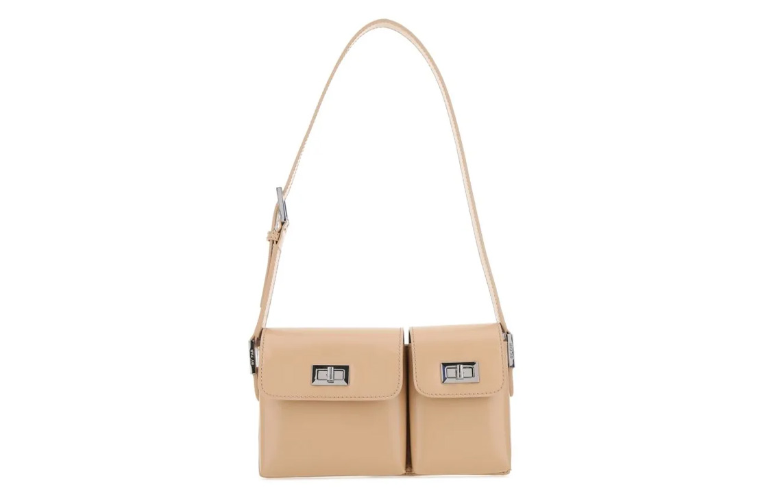 

Сумка-комбо из натуральной кожи коровы, женская, обычная, цвет хаки, бренд By Far