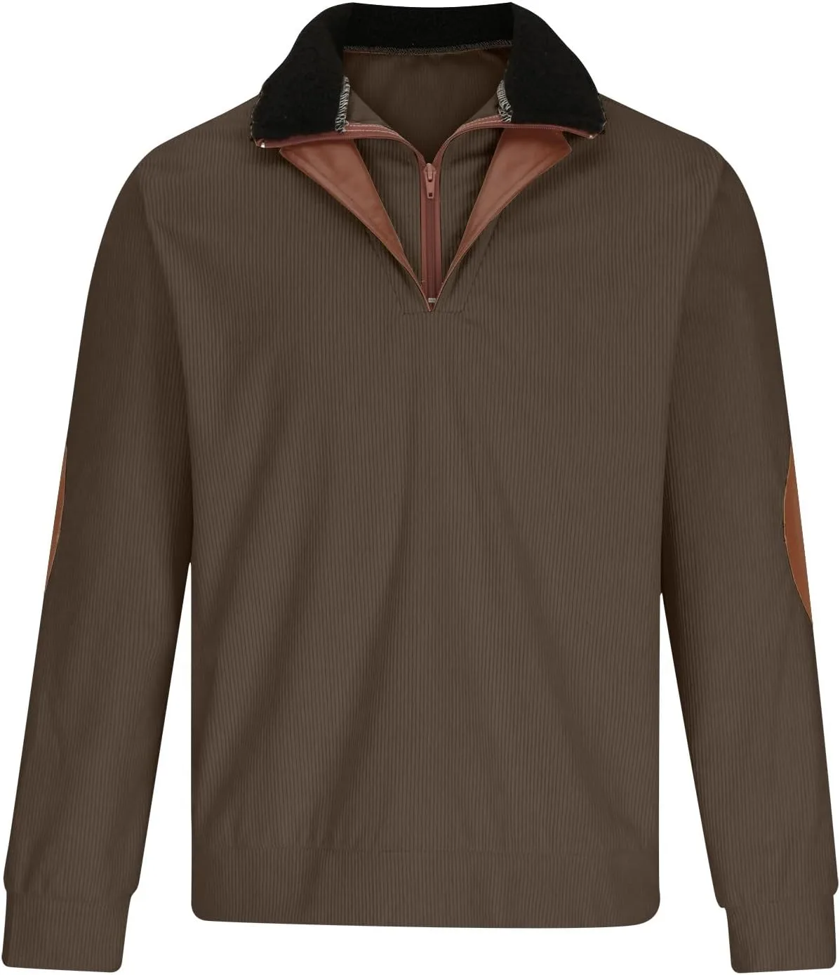 Свитер мужской Quarter Zip Mock Neck Vintage легкий — фото 2