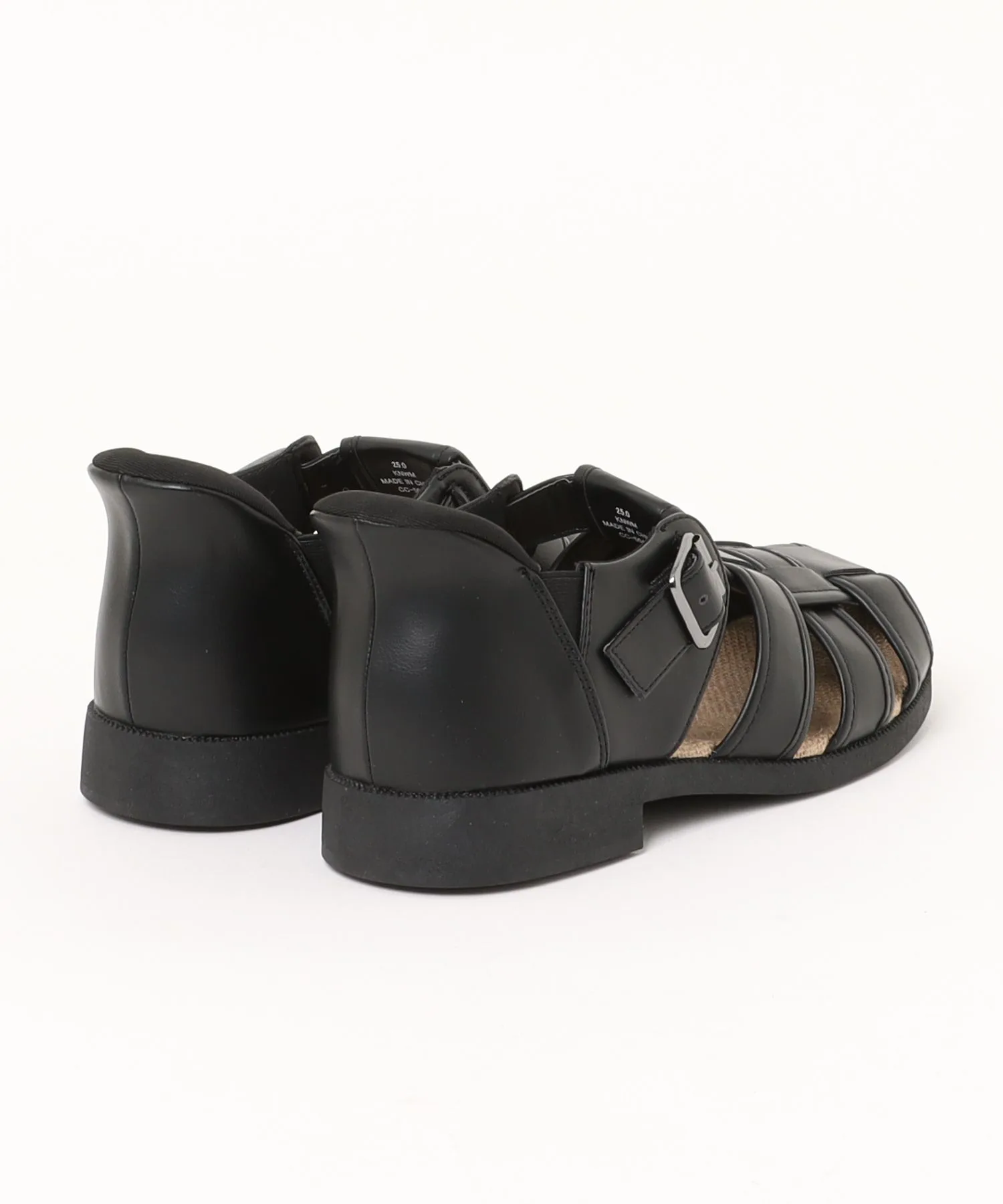 Мужские сандалии-лодочки для вождения без помощи рук CEDAR CREST Spatsu Shoes черные — фото 2