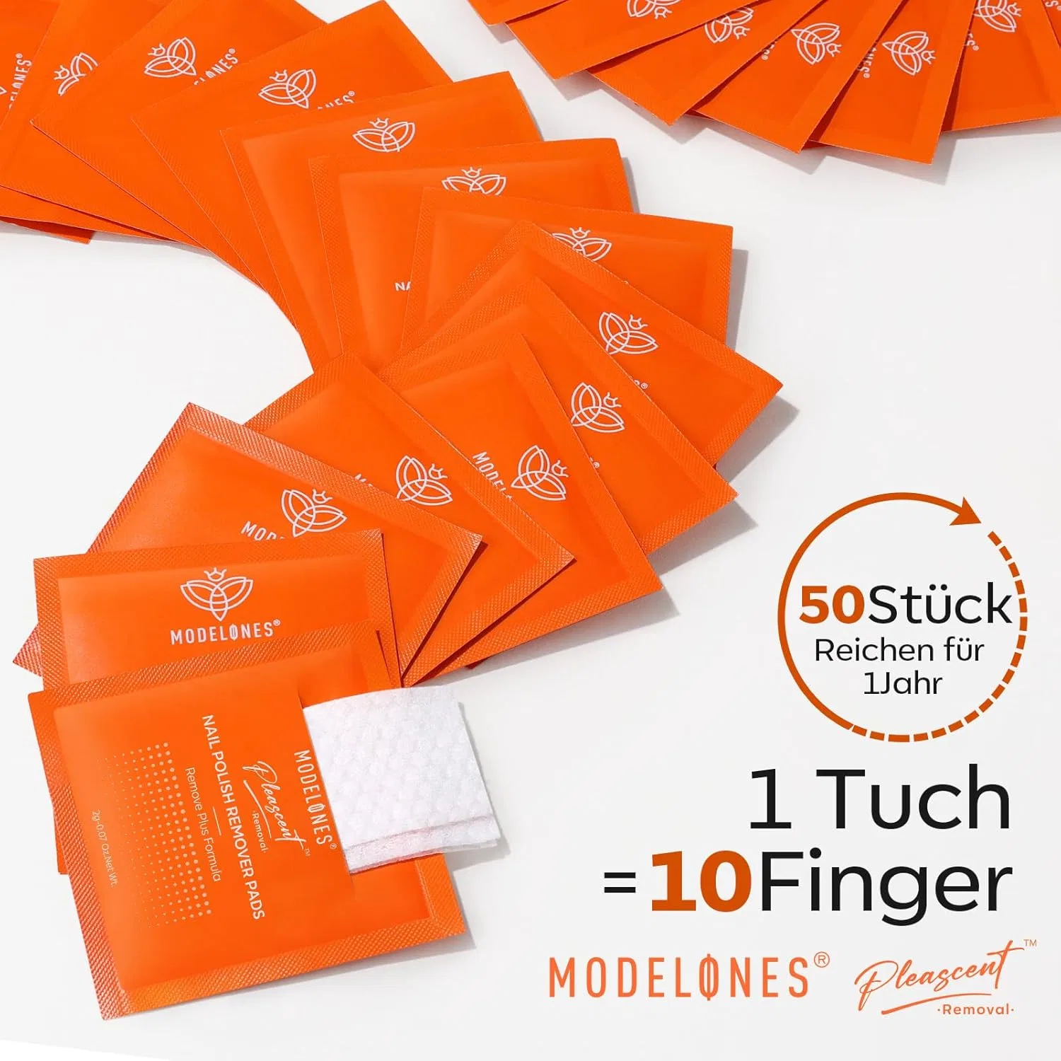 Салфетки для снятия лака Modelones с ароматом лимона, 50 шт. Modelones — фото 2