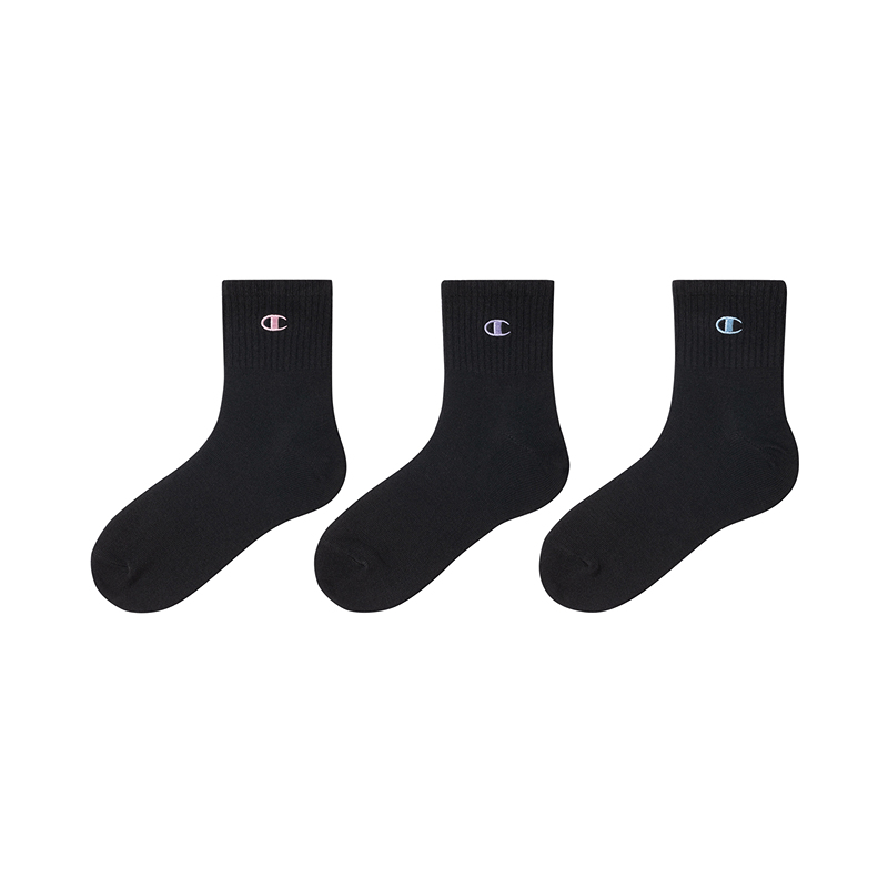 

Унисекс носки Crew 3 пары Champion, черный (Small Logo Mid-Calf Socks-3 Pack)