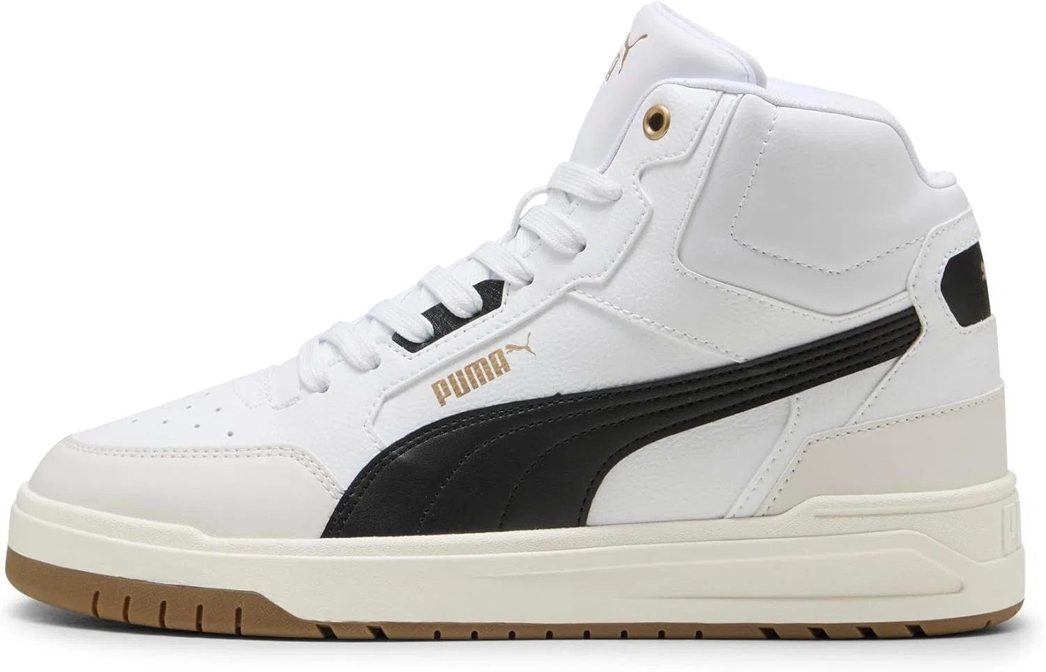 Кроссовки Puma Unisex Shuffle Downtown Mid Trainers, Puma Weiß Puma Und Schwarz Dampfgrau — фото 3