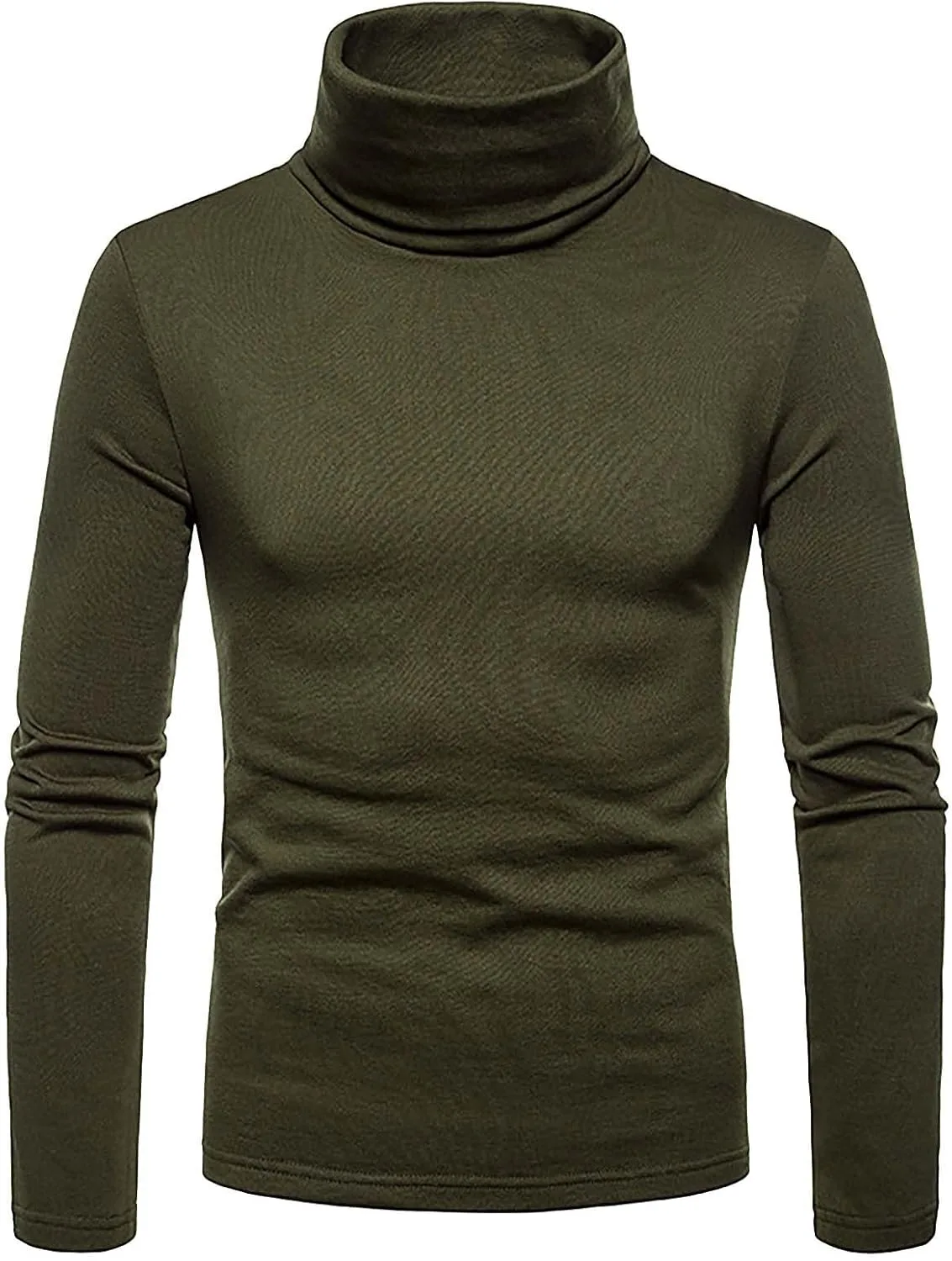 

Мужской вязаный свитер с воротником-стойкой, приталенный, длинный рукав moolBeko