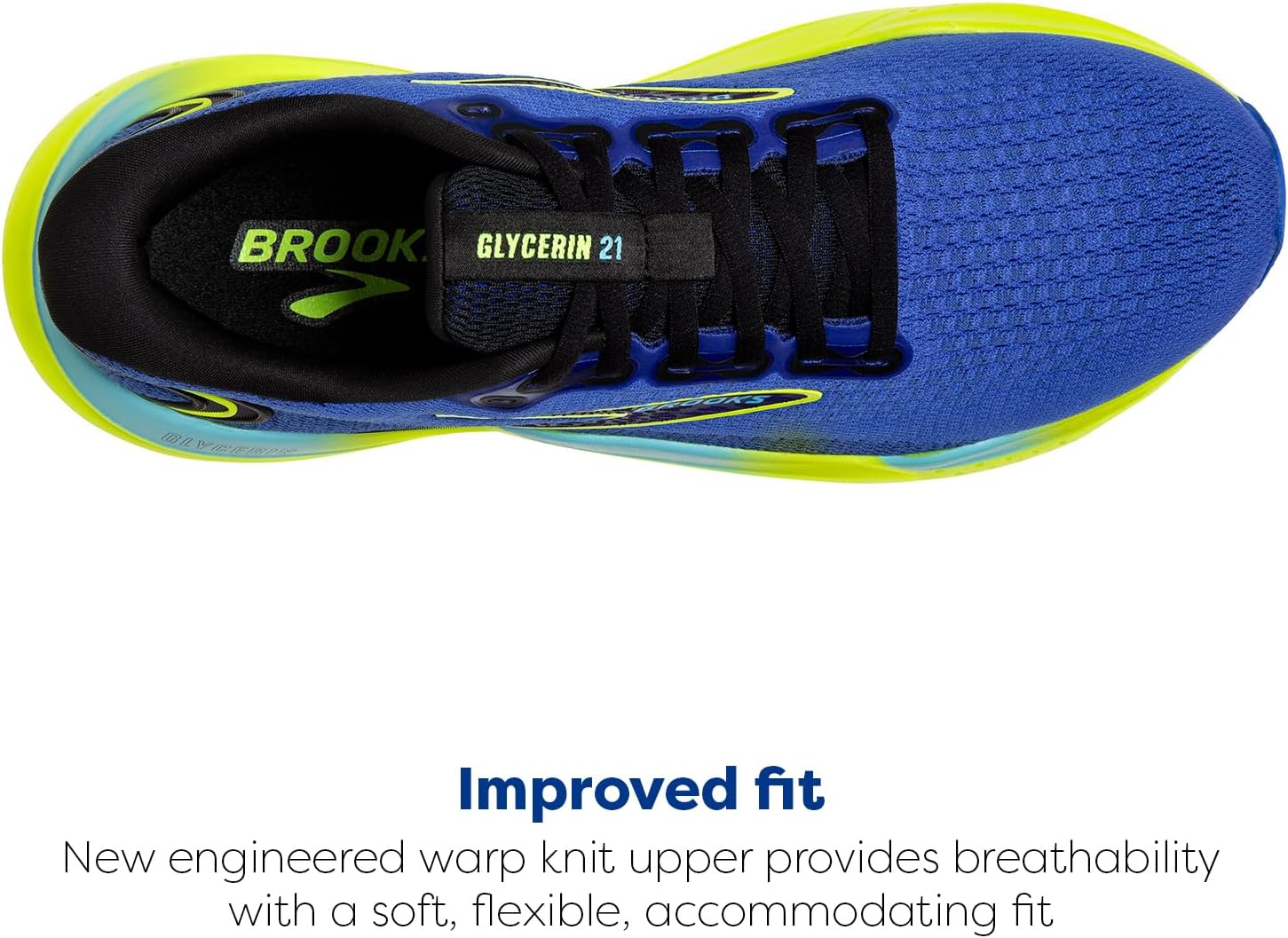 Мужские кроссовки Brooks Glycerin 21 Neutral для бега, черный/синий — фото 4