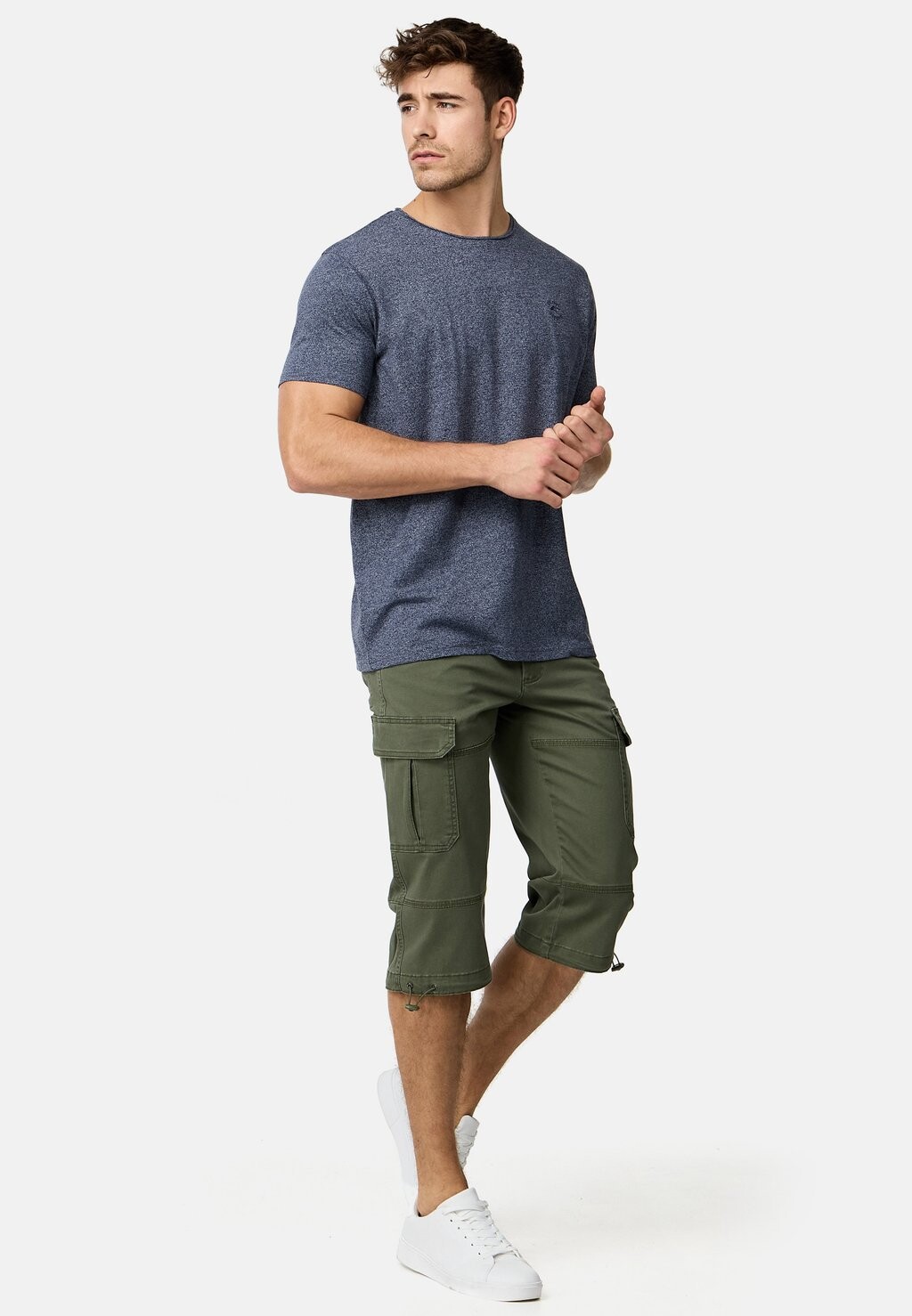 

Базовая футболка WALMORE INDICODE JEANS, темно-синий