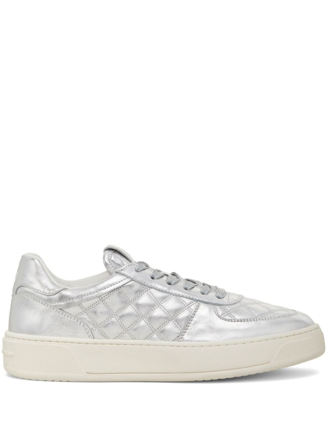 Stuart Weitzman кроссовки Courtside Sleek с металлическим оттенком, серебристый