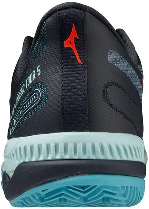 Мужские теннисные кроссовки Mizuno Wave Exceed Tour 5 CC, синий/бирюзовый — фото 3
