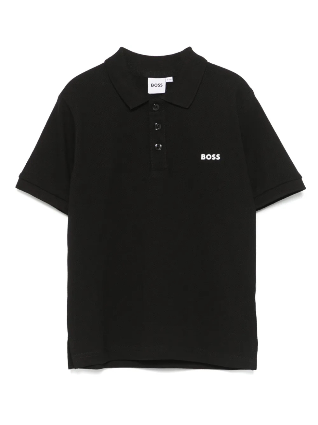 

Рубашка-поло с логотипом BOSS Kidswear, черный