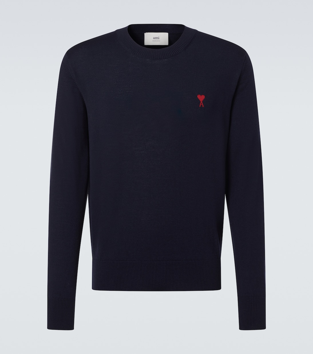 

Вязаный свитер Ami De Cœur из шерсти Ami Paris, Night Blue