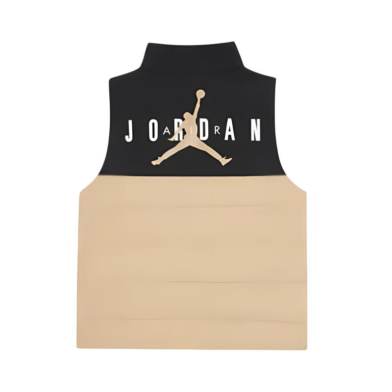 Детская пуховая жилетка Grade School Down Vest Jordan, черный/хаки — фото 4