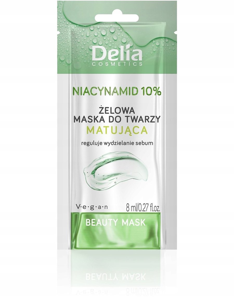 

DELIA Гелевая маска для лица с ниацинамидом 10%, 8 мл