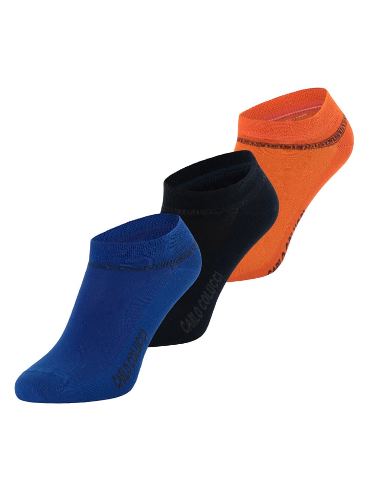 

Носки-кроссовки Amalfi оранжевого цвета Carlo Colucci